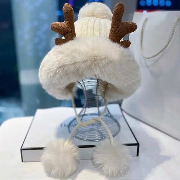 COPY - Unique Antler Plush Reindeer Hats New✨ - Picture 3 of 16